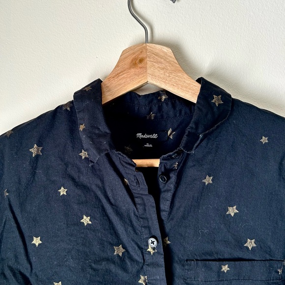 Madewell Hi-Lo Star Print Button Down - Picture 12 of 12